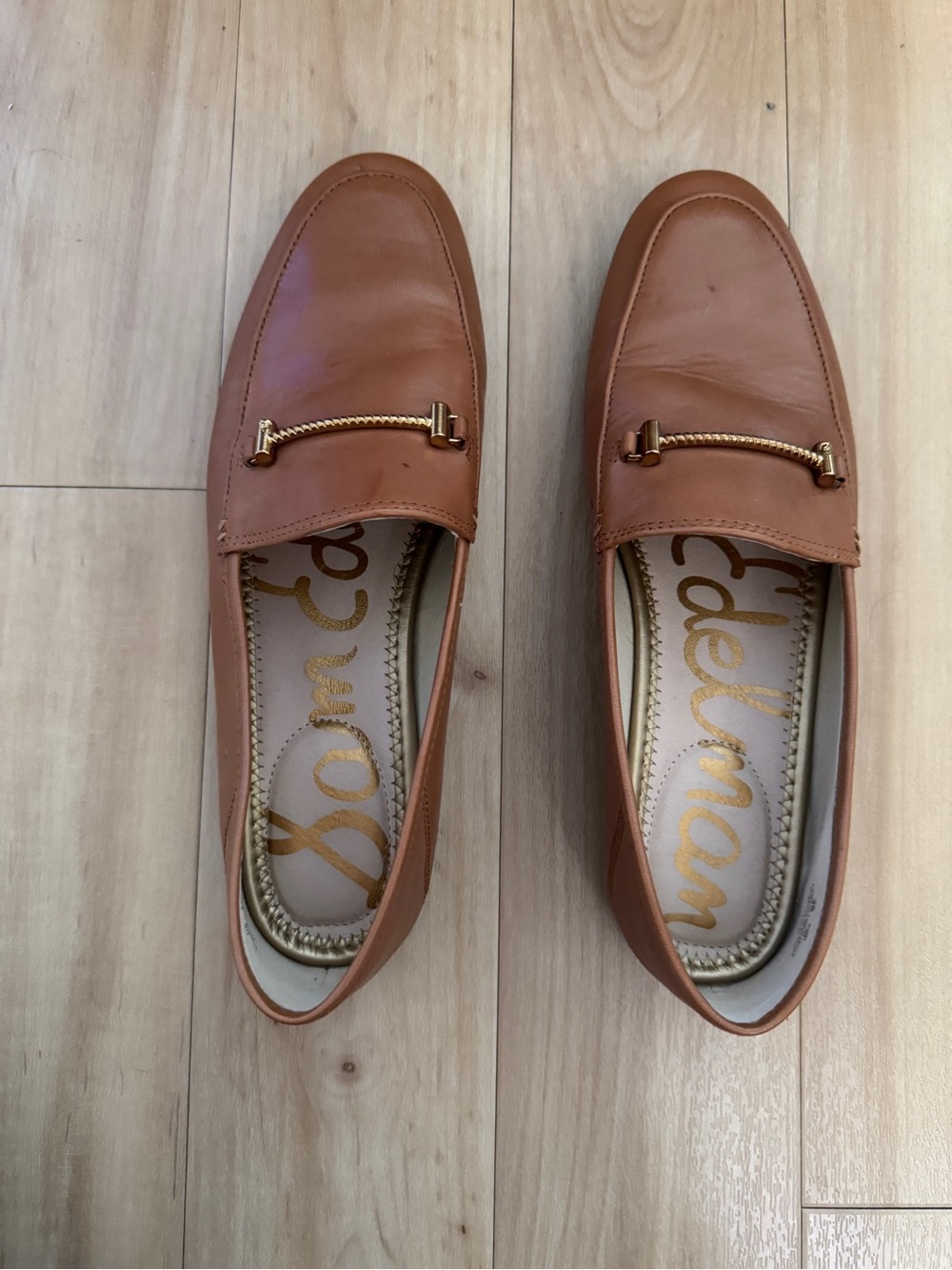 Sam Edelman Tan Leather Slip-On Loafer